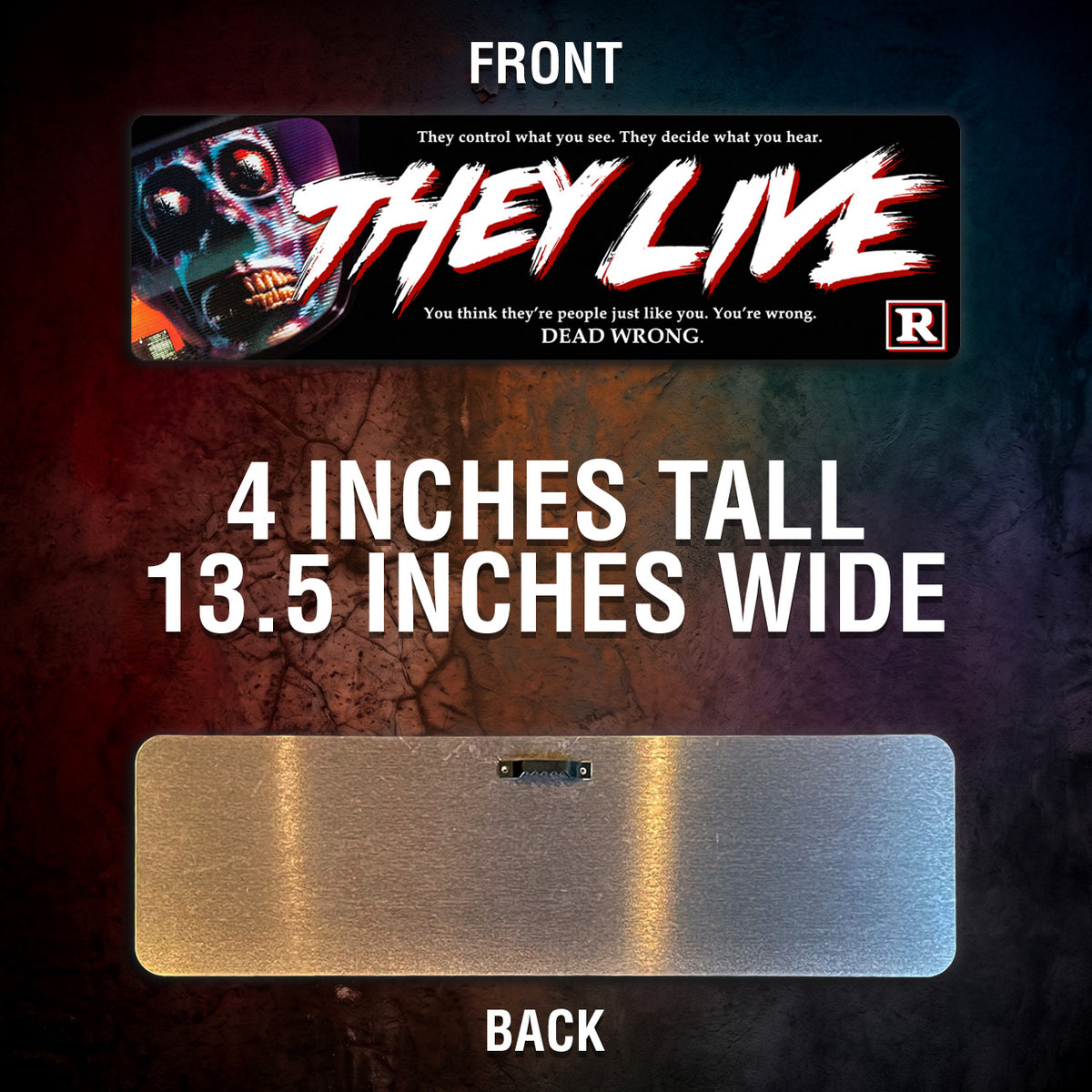 They Live Aluminum Street Sign
