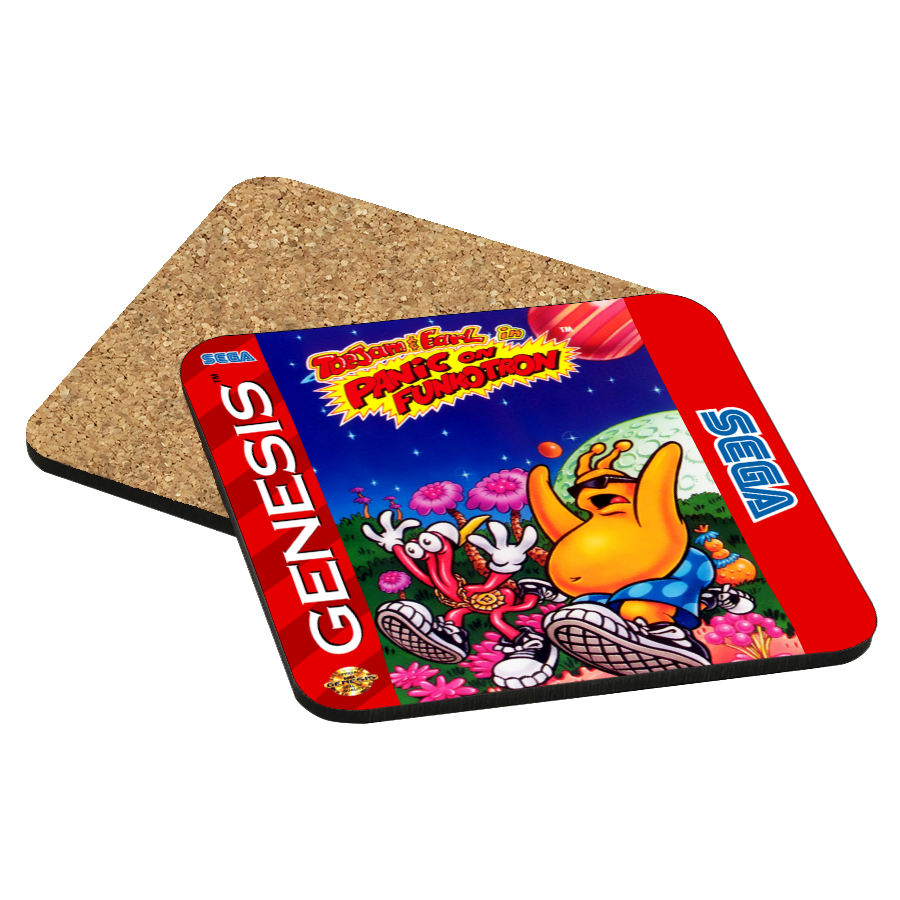 ToeJam & Earl in Panic on Funkotron Genesis Drink Coaster