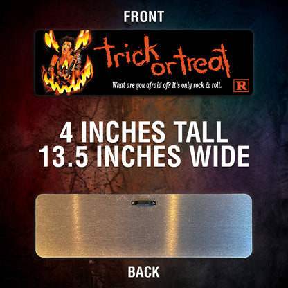 Trick or Treat Aluminum Street Sign