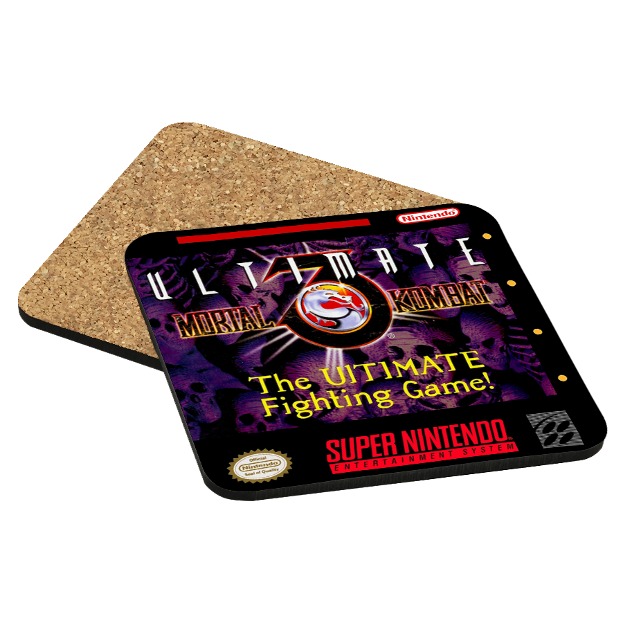 Ultimate Mortal Kombat 3 SNES Drink Coaster