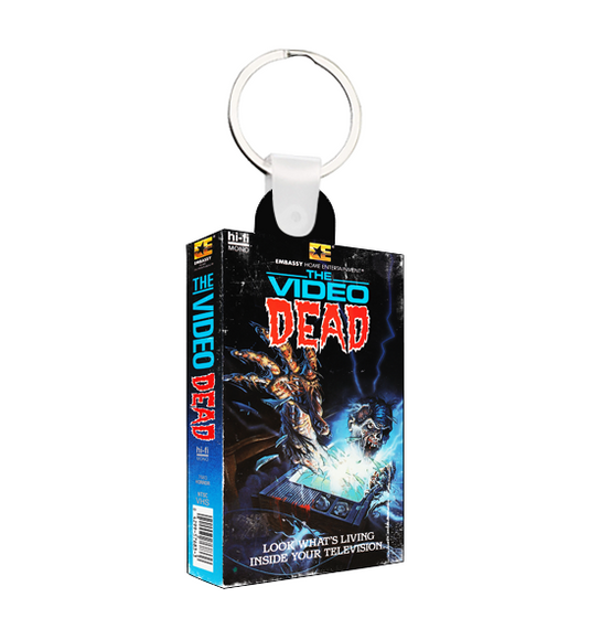 The Video Dead Mini VHS Keychain