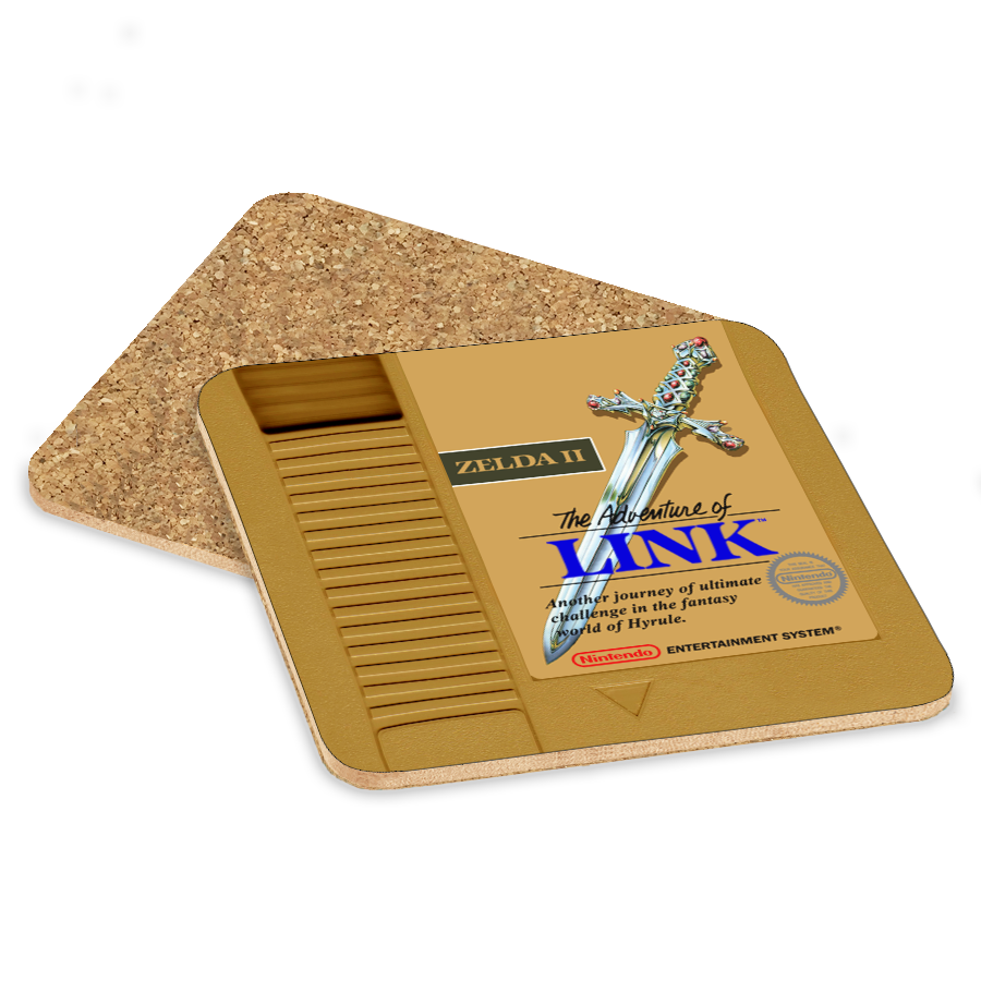 Zelda II: The Adventure of Link NES Drink Coaster