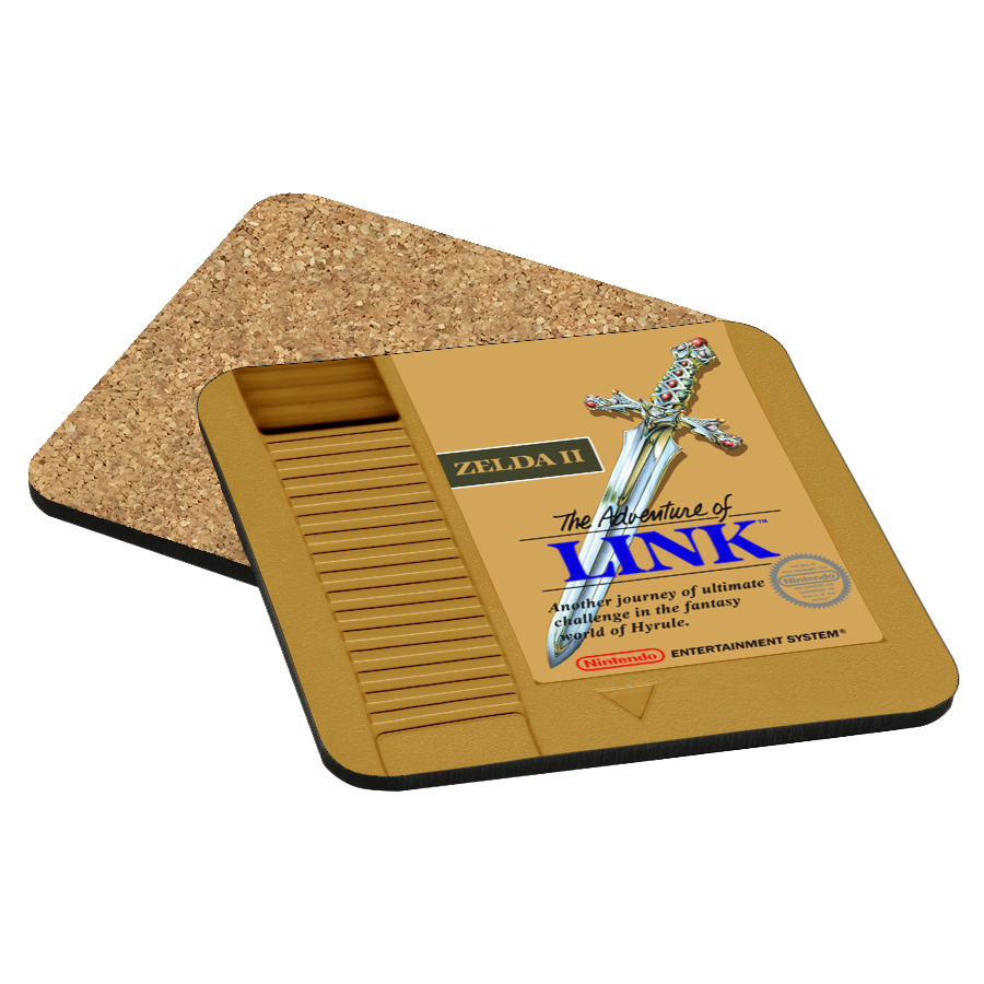 Zelda II: The Adventure of Link NES Drink Coaster