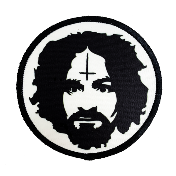 Charles Manson Iron-On Patch - UNMASKED Horror & Punk Patches and Decor