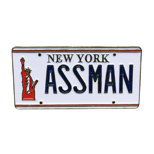 Assman Enamel Pin - UNMASKED Horror & Punk Patches and Decor