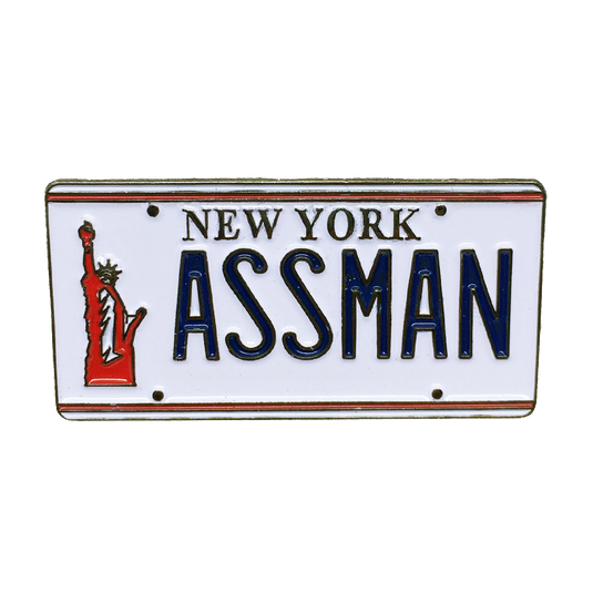 Assman Enamel Pin - UNMASKED Horror & Punk Patches and Decor