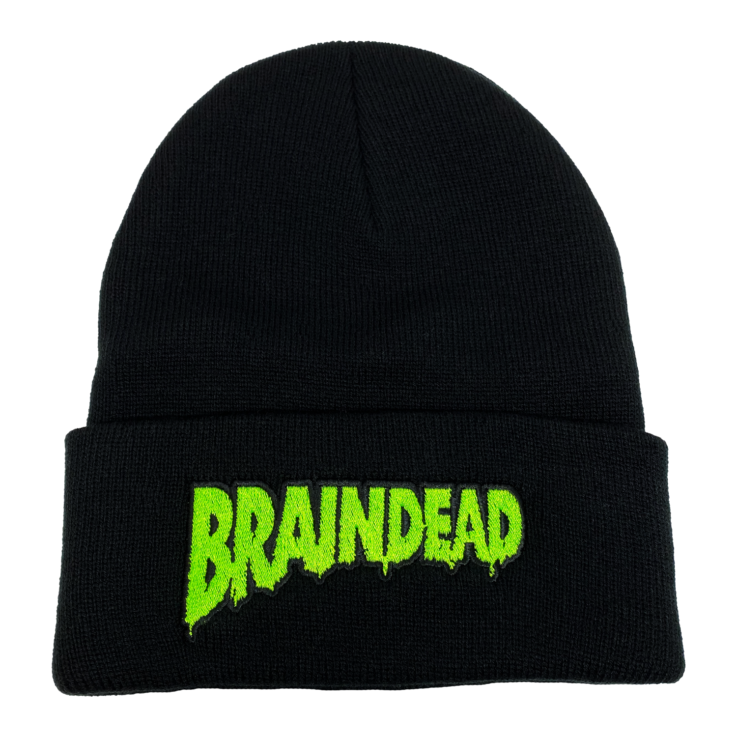 Braindead Embroidered Beanie - UNMASKED Horror & Punk Patches and Decor