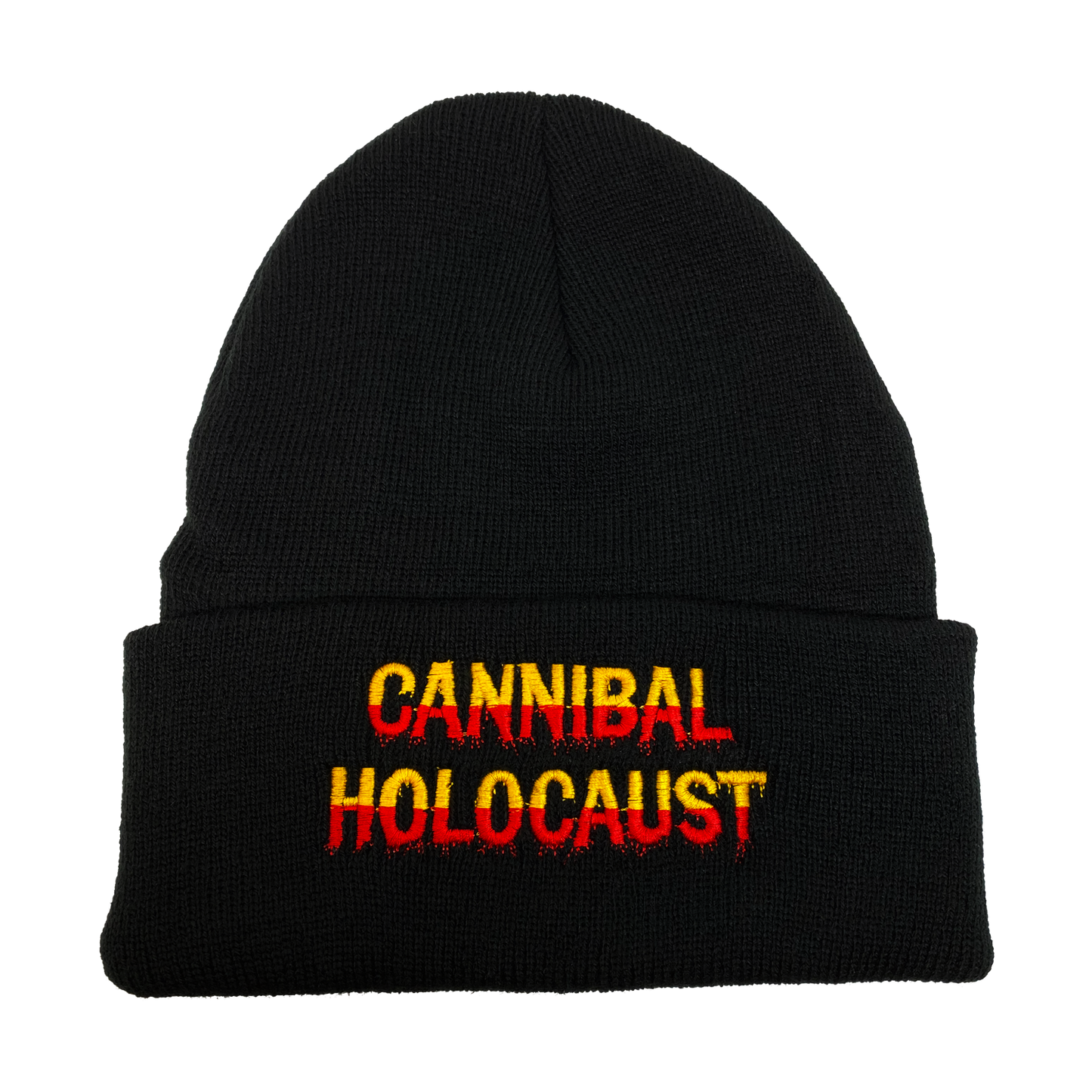 Cannibal Holocaust Embroidered Beanie - UNMASKED Horror & Punk Patches and Decor