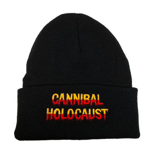 Cannibal Holocaust Embroidered Beanie - UNMASKED Horror & Punk Patches and Decor