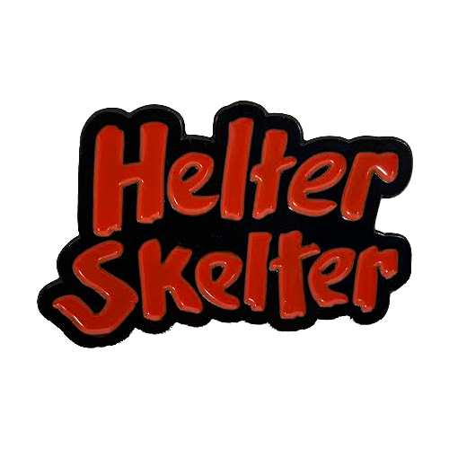 Helter Skelter Enamel Pin - UNMASKED Horror & Punk Patches and Decor