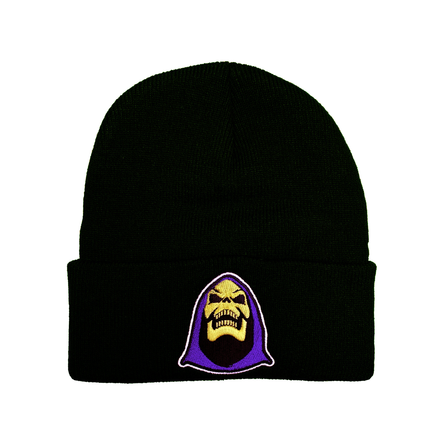 Skeletor Embroidered Beanie - UNMASKED Horror & Punk Patches and Decor