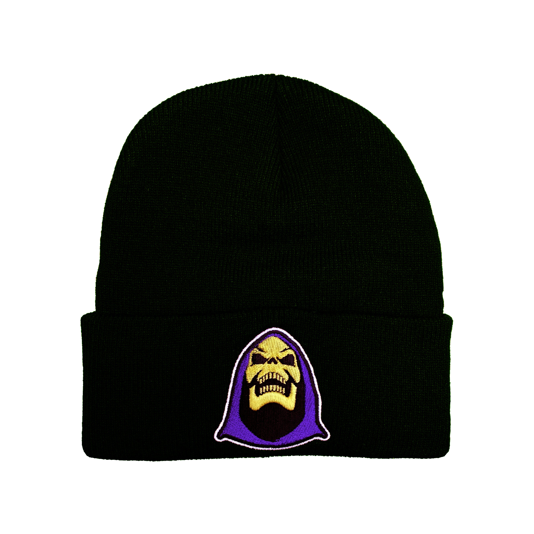 Skeletor Embroidered Beanie - UNMASKED Horror & Punk Patches and Decor