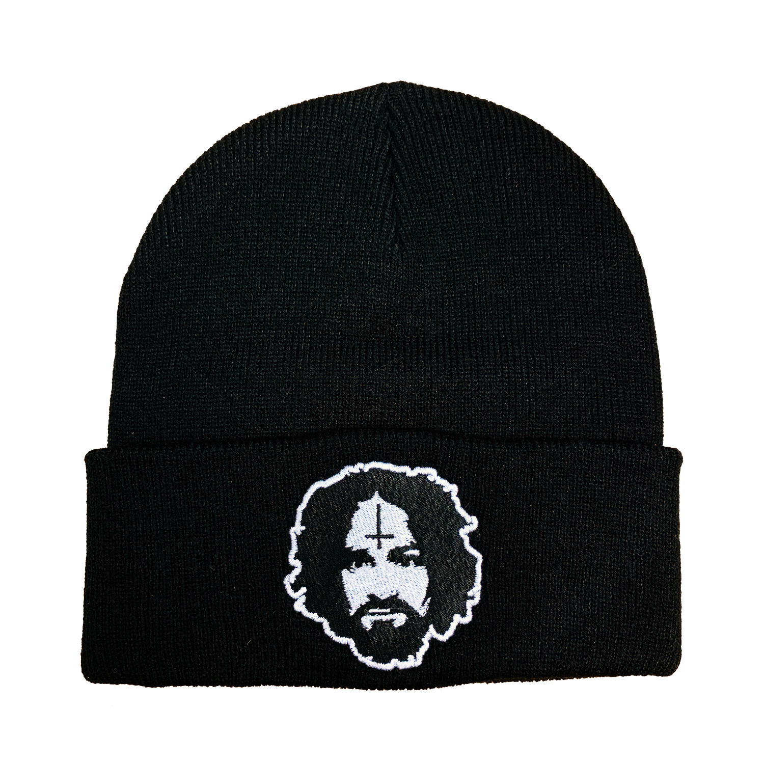 Charles Manson Embroidered Beanie - UNMASKED Horror & Punk Patches and Decor