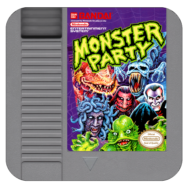Monster Party NES Drink Coaster