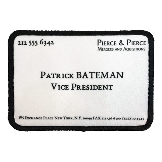 American Psycho Business Card Iron-On Patch