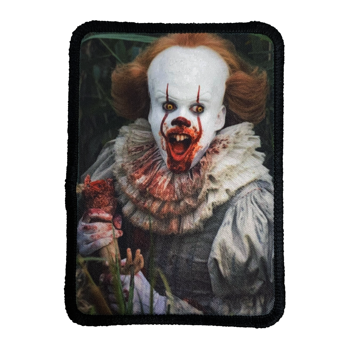 It Movie 2017 Pennywise Iron-On Patch - UNMASKED Horror & Punk Patches and Decor