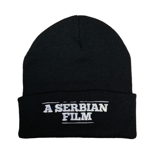 A Serbian Film Embroidered Beanie - UNMASKED Horror & Punk Patches and Decor
