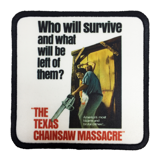 Texas Chainsaw Massacre Iron-On Patch - UNMASKED Horror & Punk Patches and Decor